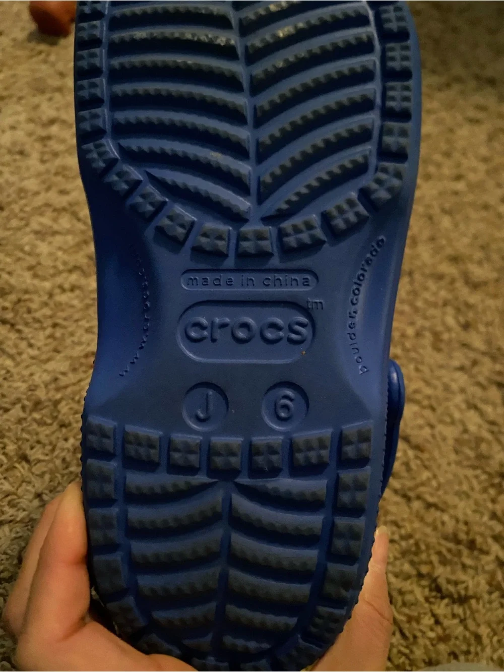 CROCS Big Kids Classic Clog in Bright Blue